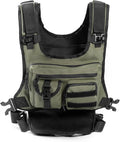 DONGKER Chest BagMulti-Pocket Hiking Travel Chest Pack with Zipper &amp MOLLE System for Hunting Cycling Climbing Fishing