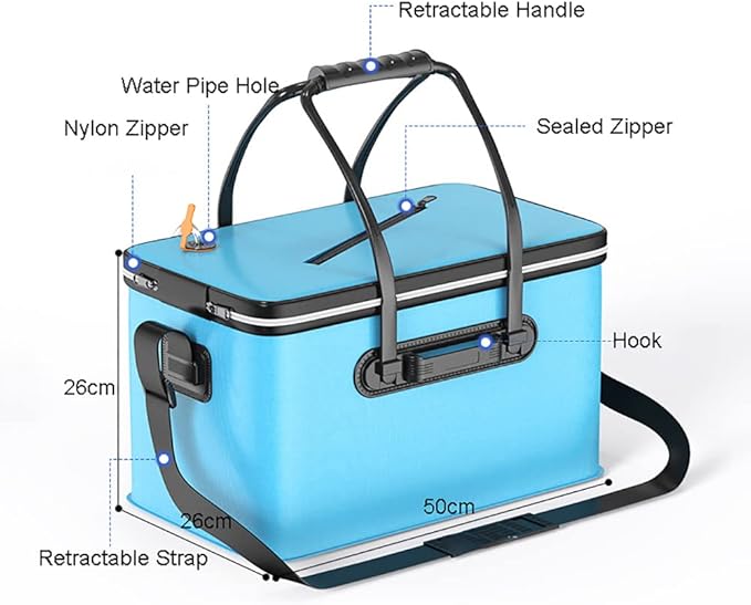 Electric Camping Shower 180W High Pressure Camping Shower Pump with Collapsible Bucket Portable Outdoor Shower Water Pumps for Camping Shower Water Flowers Car Washing
