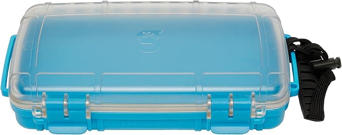 geckobrands Waterproof Dry Box with Silicone Liner – Durable Dust-Proof Crush-Proof Storage for Electronics and Gear