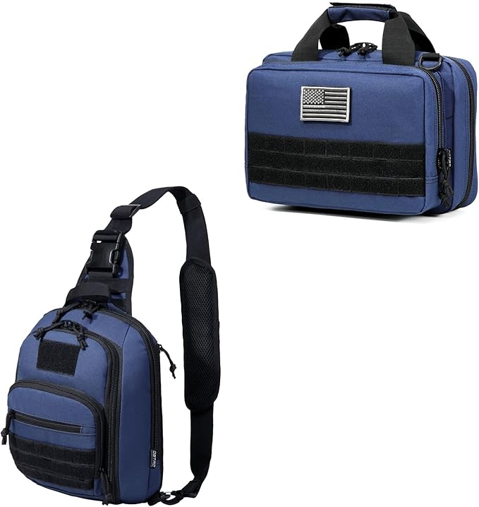 DBTAC Range Bag XS + DBTAC Tactical Chest Sling Pack (Urban Blue)