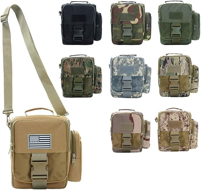 Sunnystacticalgear Outdoor Sports Hiking Sling Pack Camouflage Tactical Shoulder Bag - ACU