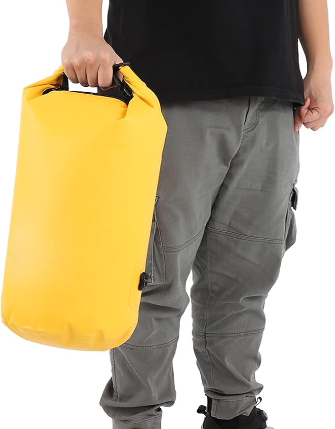 EVTSCAN 20 Liter Waterproof Dry Bag Backpack Roll Top PVC Lightweight Dry Sack with Two Shoulder Straps for Kayaking Beach Rafting Boating Hiking Camping Fishing and Swimming