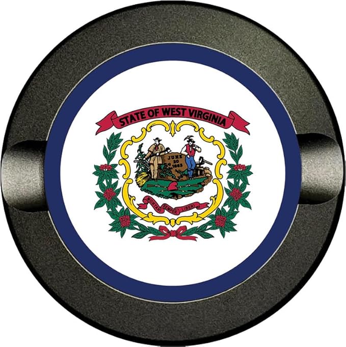 Metal Zyn Container - Metal Zyn Holder - Zyn Metal Can - Metal Container for Zyn Holder - Metal Zyn Can Golf Gifts for Him - Zyn Containers for Golf - West Virginia State Flag