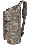 Sunnystacticalgear Outdoor Sports Hiking Sling Bag Shoulder Pack Camouflage Tactical Molle Assault Combat Bag - ACU