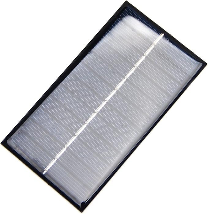 Fielect 5Pcs 6V 1W Mini Solar Panel Polysilicon Small Solar Cell Panel Module DIY Electric Toy Materials for Battery Power LED 110x60mm