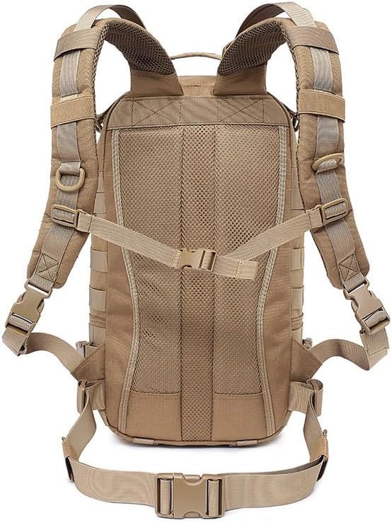 Outdoor Sports Pack Hiking Bag Tactical Rucksack Camo Knapsack Combat Tactical Molle Backpack - Black