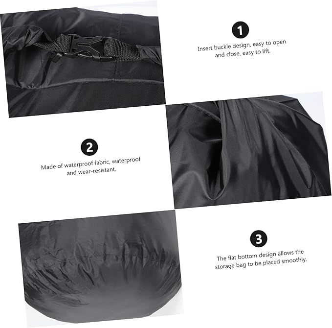 INOOMP 4pcs Dry Bag Backpack for Travel Swimming Rafting and Beach Activities Lightweight Wear-resistant Capacity