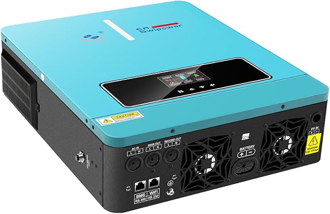3600W Hybrid Solar Inverter 24VDC to AC 110V/ 60Hz &amp Built-in 120A MPPT Controller for Homes Backup &amp Off-Grid