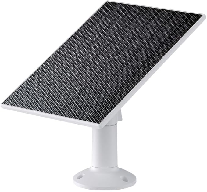 Solar Panel for WYZE Camera Works with Wyze Battery Cam Pro/Cam Outdoor v1/v2 Continuous Power with 2.5W 5V Charging Weather Resistant Easy Install - 1 Pack
