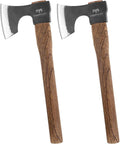16.5 Throwing Axe 2 Pack Throwing Axe Set with 1065 High Carbon Steel &amp Beech Wood Handle Perfect for Axe Throwing Games Competition and Recreation Ideal Gift for Men (Black)