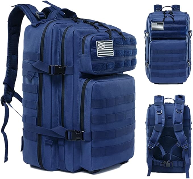 Military Tactical Backpack 45L Army 3 Days Assault Pack Bag Large Nylon 900D Mens Molle Rucksack
