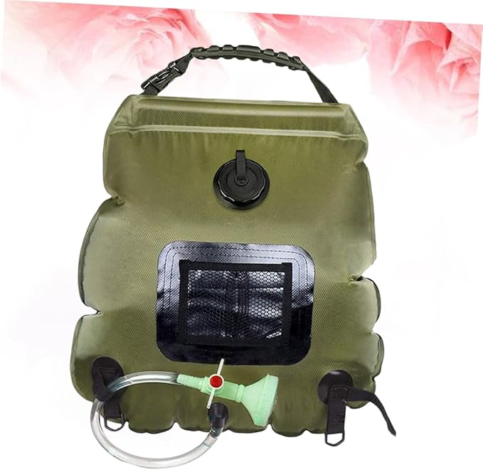 Toddmomy Solar Shower Bag Portable Camping Shower Nozzle for Outdoor Hiking Beach and to Use Design Temperature Display for Picnics and Fishing