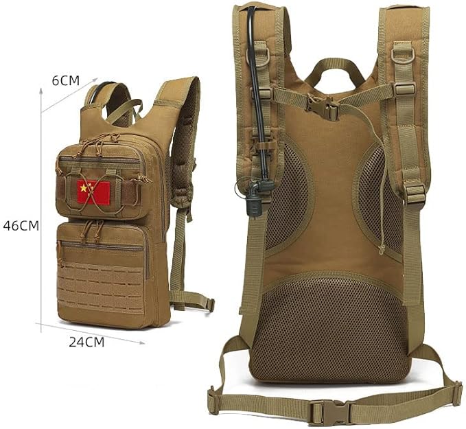 Outdoor Sports Hiking Bag Tactical Assault Combat Camouflage Tactical Molle Water Pack Hydration Pack