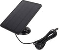 Solar Panel for Security Camera Outdoor 5V 4W High Efficiency Panel Camera Charger with 9.84ft Power Cord 360 Degree Rotation Efficient Conversion (Black)