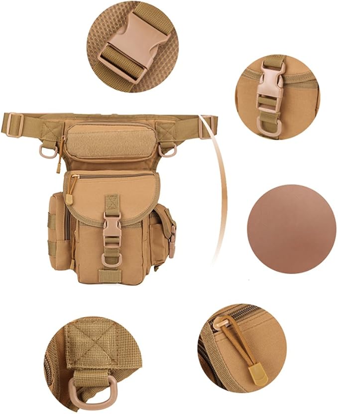 Multi-Purpose Tactical Drop Leg Bag Tool Fanny Thigh Pack Leg Rig Military Motorcycle Camera Versipack Utility Pouch Black/Coyote Tan/Army Green/Camouflage 7 Colors Available
