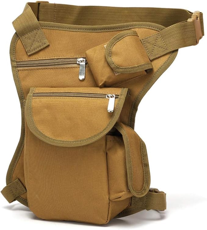 Outdoor Sports Hiking Versipack Camouflage Bag Tactical Leg Pack - Tan