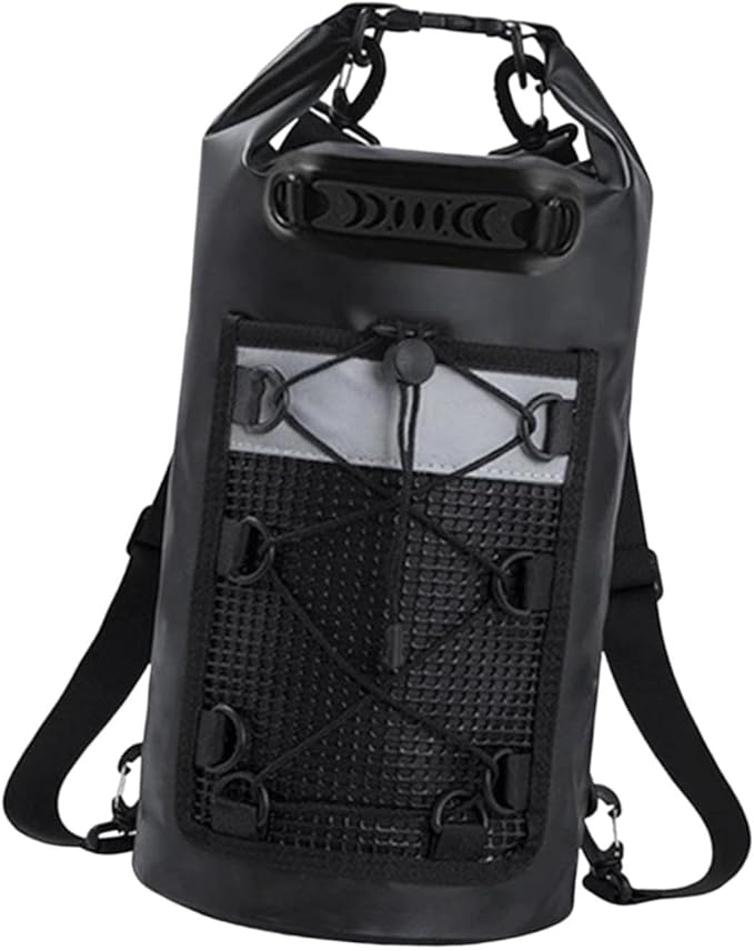 Waterproof Dry Bag 30L IPX6 Lightweight Storage Backpack for Kayaking Fishing Swimming Hiking Camping- Black