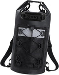 Waterproof Dry Bag 30L IPX6 Lightweight Storage Backpack for Kayaking Fishing Swimming Hiking Camping- Black