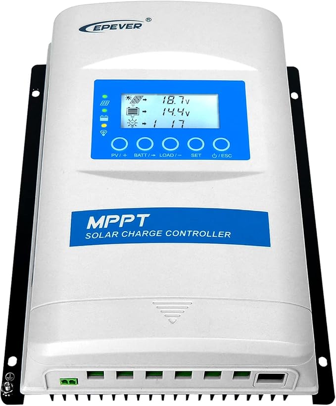 EPEVER MPPT Solar Charge Controller 40A 12/24/36/48V Auto Max PV 150V XTRA4415N-G3 Solar Panel Regulator for Gel Sealed Flooded Lithium User