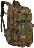 Outdoor Sports Pack Hiking Bag Tactical Rucksack Camo Knapsack Combat Camouflage Tactical Molle Backpack - DW