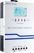 60A Solar Charge Controller MPPT 12V 24V 36V 48V Controller 60amp Solar Charge Regulator MPPT 160V w/LCD Display Work with AGM Gel Flooded and Lithium