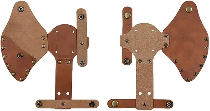 Hatchet Sheath Tomahawk Sheath Blade Protection Cover Faux Leather Holster Outdoor Camping Head Protector Case