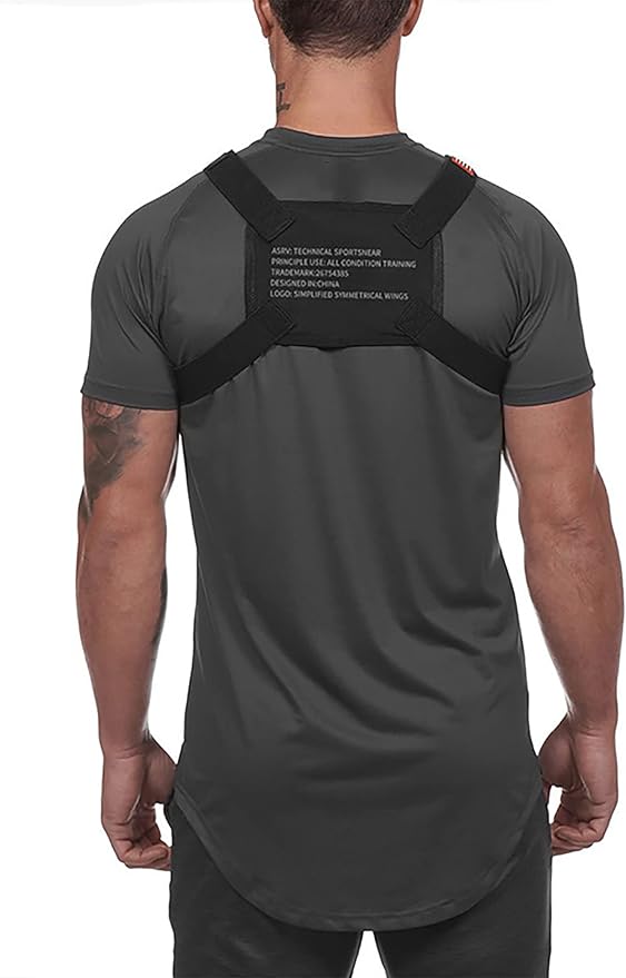 DIOTSR Running Chest Pack Lightweight Chest Bag for Workout Running Tactical Backpack with Extra Phone Holder