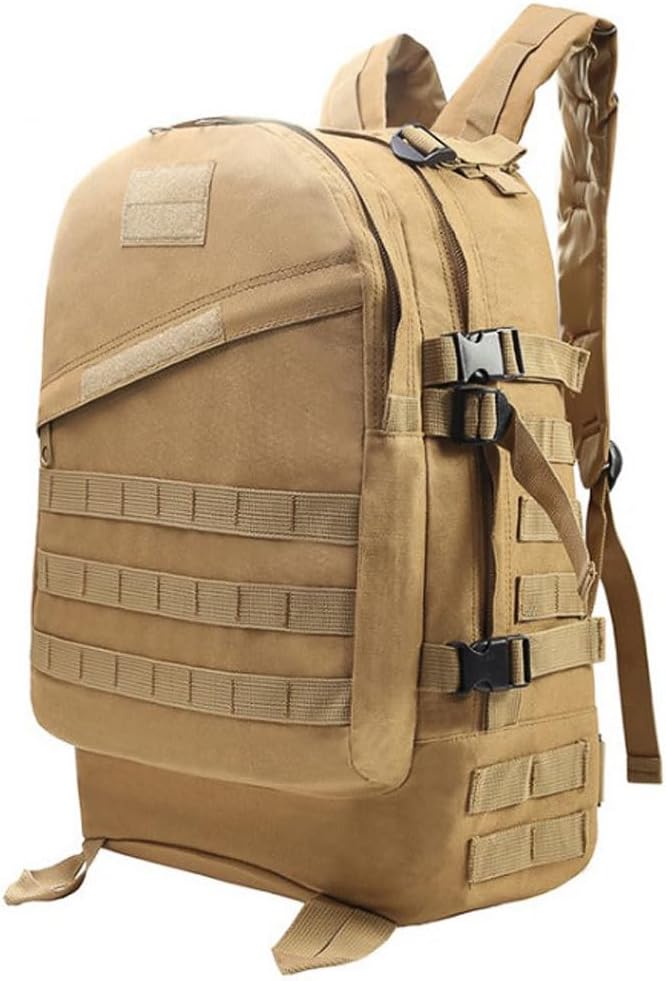 Military Tactical Backpack for Men and Women 3D Assault Pack Bag Rucksack with Molle System Hiking Pack (Mud Color)