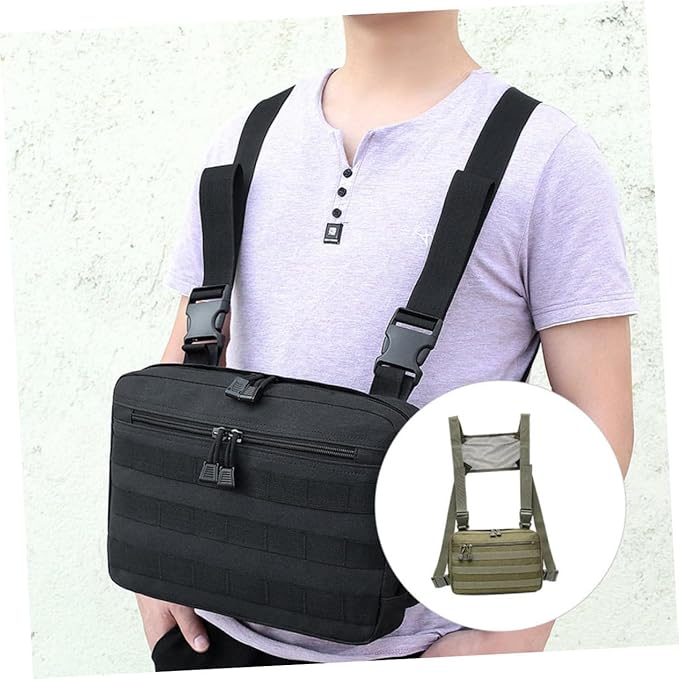 Multifunctional Chest Bag Adjustable Sling Pack for Outdoor Activities