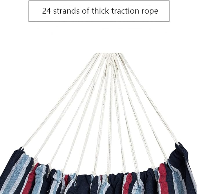 Portable Hammock Portable Outdoor Camping Hammock Swing Chair Garden Home Travel Swing Sailor Stripe Hammock for Backpacking Beach