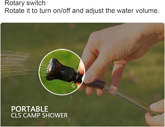 Solar Camping Portable Shower Bag with Solar Heating for Outdoor Camping Hiking Beach