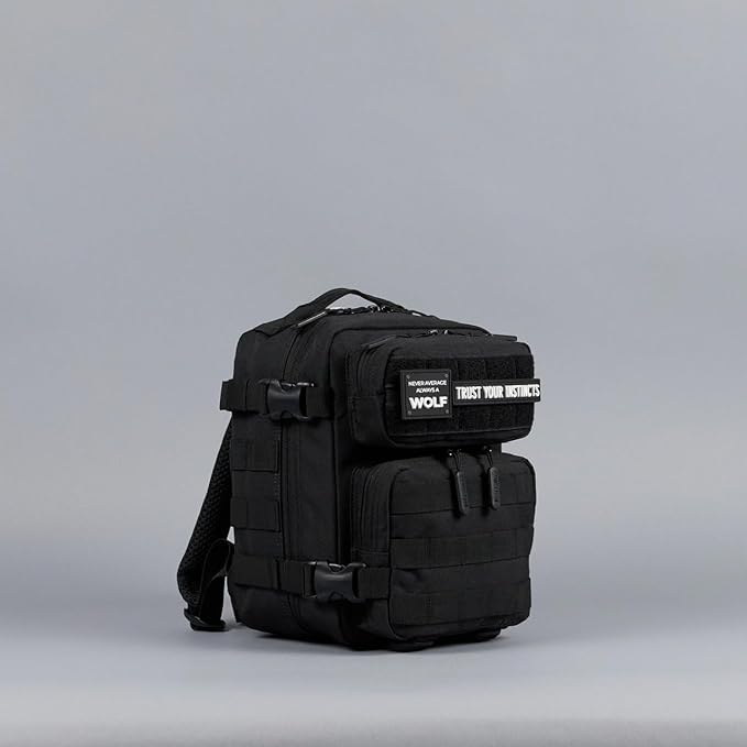 WOLFpak 9L Mini Meal Prep Management Backpack (Alpha Black) Lunch Box Cooler Travel Insulated Bag Daypack