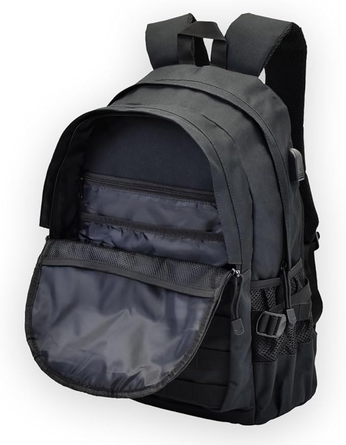 TORCH 30L Backpack Urban Tactical Outdoors MOLLE Bag for Every Day Carry fits 15” Laptop Airline Approved V2 (Black)