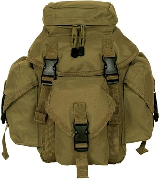 FOX OUTDOOR PRODUCTS Recon Butt Pack | 15x15x8 Modular Tactical Waist Bag w/ 3 External Pockets QR Buckles Lined Interior