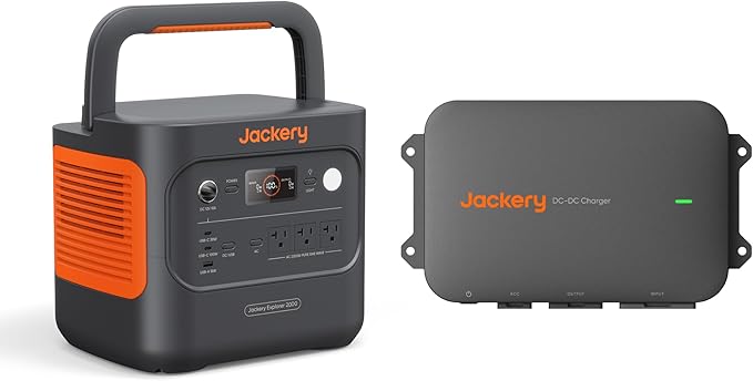 Jackery Solar Generator 2000 v2 with DC-DC Alternator Charger 2042Wh/2200W LiFePo4 Portable Power Station 20ms UPS Home Backup USB-C PD 100W Fast Charging for Power Outages Emergencies Camping