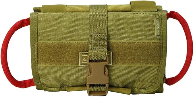Fusion Tactical MOLLE GFAK Medical EMT Pouch for Hiking Backpacking Camping Travel Car Cycling and Your Everyday Adventures (Coyote Brown)