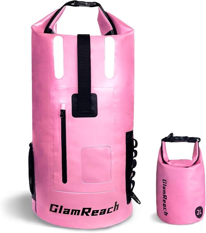 35L Dry Bag Heavy Duty waterproof backpack for Women wear-resistant material for kayaking Hiking Travel Camping essentials Survival &amp Beach with 2L dry bag