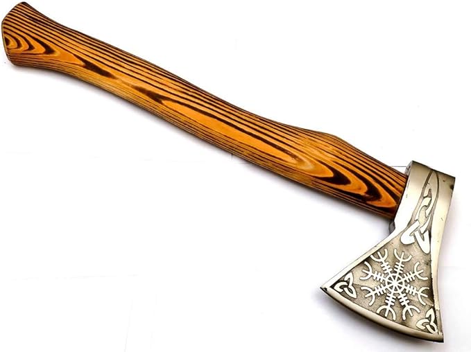 Custom Handmade Stainless Steel Viking Axe with Gorgeous and Solid Wood Handle (EX-1109)