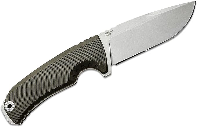 SOG Tellus FX Full-Sized Fixed Blade Knives 4.2 Full-Tang CRYO 440C Steel Blade GRN Handle UMS Compatible Sheath