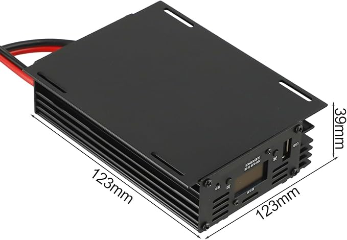 MPPT Solar Boost Controller Charger 800W With USB And LCD Display For 24V/36V/48V/60V/72V Multi-Battery Charging Aluminum Alloy