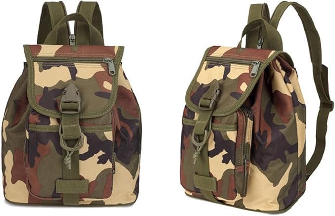 Mini Daypack Military Tactical Backpack Rucksack Tactical Assault Pack Bag for Hunting Camping Trekking (Jungle Camouflage)