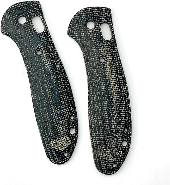 1 Pair Custom Micarta Scales Handle with 3 Sets Screws Fit for Griptilian 551 550 Premium Handle Patch DIY Accessory