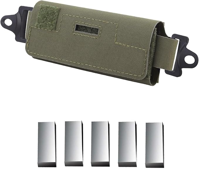 Tactical Helmet Weight Distribution Bag Adjustable Counterbalance Pouch with Hook &amp Loop Compatible Fast Helmets