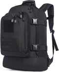 45L Tactical Military Backpack for Men Backpacks Outdoor Bag Large MOLLE Daypack for Rucking Hiking Fishing Camping(Black)