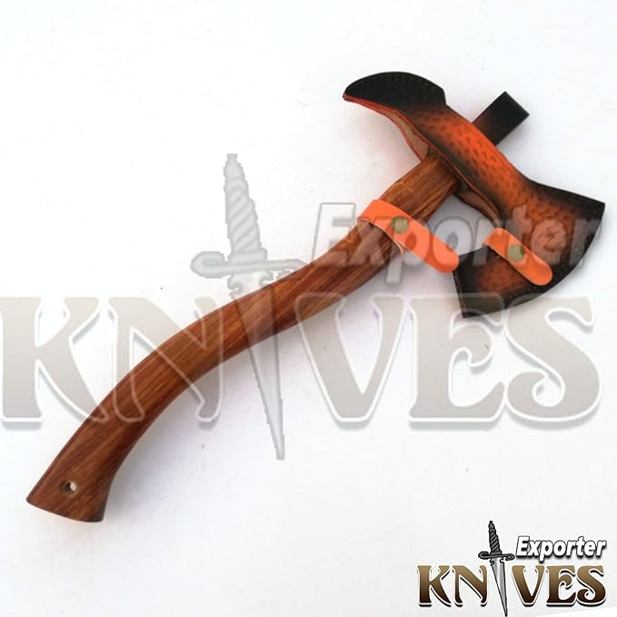 Damascus Steel Axe/Rose Wood Handle 667