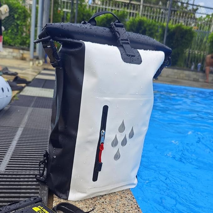 Waterproof Backpack 25L Heavy-Duty Dry Bag for Rafting Beach Hiking &amp Rainy Commute Floating with Comfort Straps