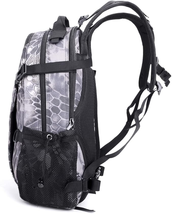 Tactical Military Assault 30L Travel Backpack Army 3-Day Assault Pack for Camping Hunting Trekking Outdoor Survival Molle Bag with Multi-Compartment Storage Pantone Black