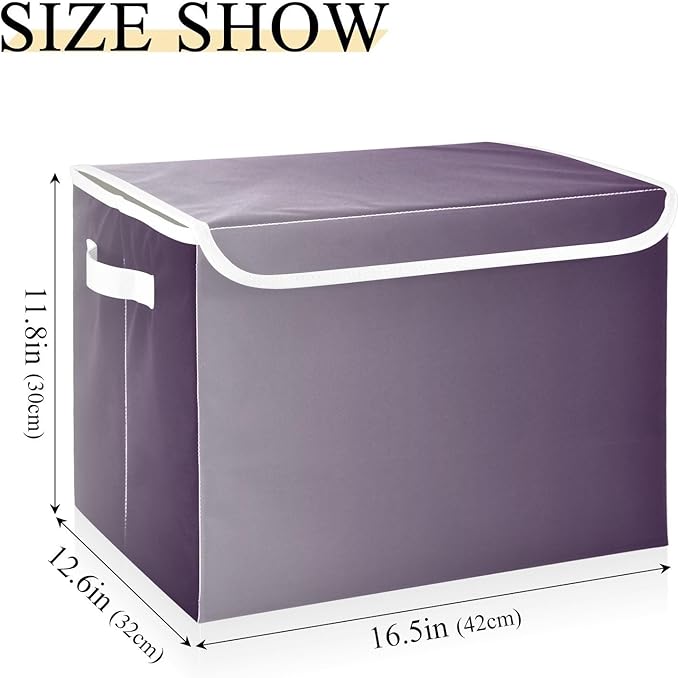 Grey Gradient Storage Containers with Lids Stackable Fabric Storage Bags for Clothes for Office Supplies Home Decor
