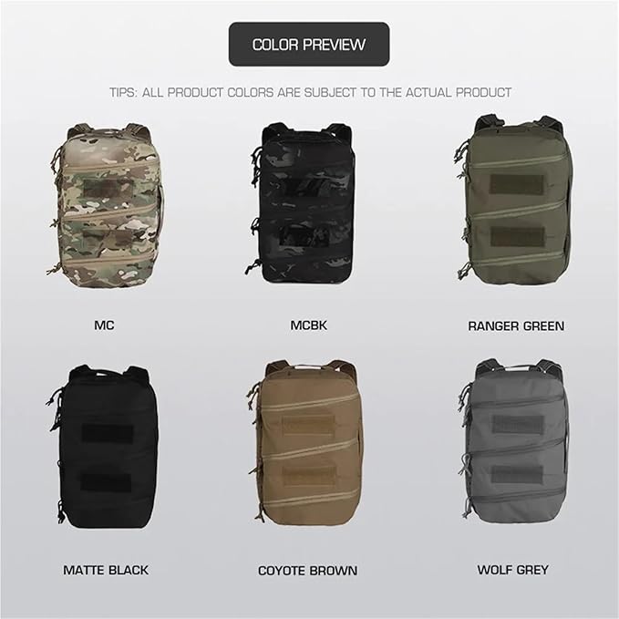 Bag Tactical Compact Assault Medical Backpack Outdoor Hunting Fishing Camping Motorcycle Multipurpose Back Panel(MCBK)