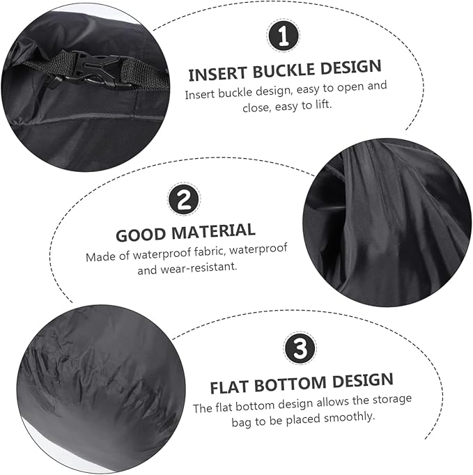 INOOMP 4pcs Dry Bag Backpack for Travel Swimming Rafting and Beach Activities Lightweight Wear-resistant Capacity